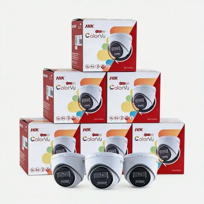 Hikvision DS-2CD1327G2H-LIU 2MP full color IP turret camera with built-in microphone